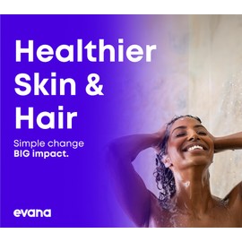 EVANA Filtered Shower head | High Pressure Shower Head for Healthier Hair & Skin | Reduce Hair Shedding, Dandruff, Eczema, Protect Colored Hair, Relieve Dry Skin – Transform Your Shower Experience