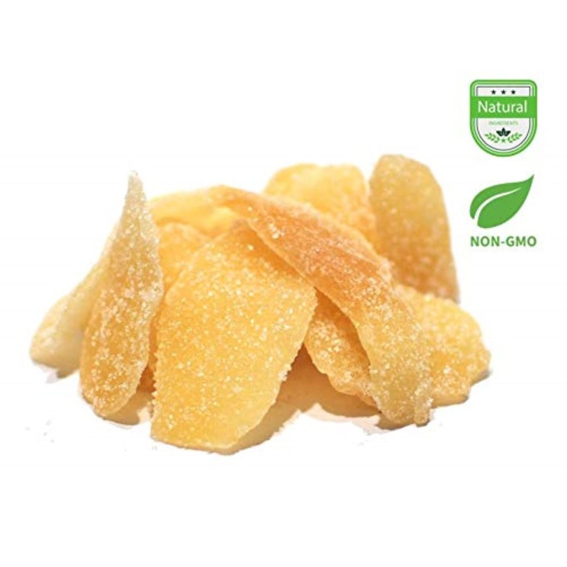 Aiva Dried Crystallized Ginger Slices - 1 LB, Crystalized Ginger