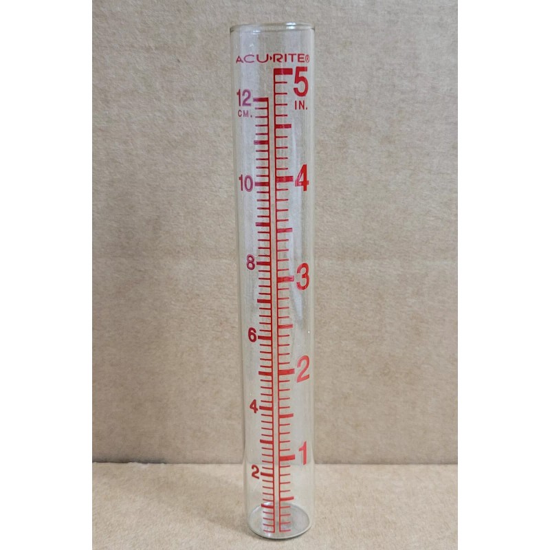Carruth Studio Direct Replacement Glass Rain Gauge Tube / Vial