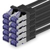 1aTTack.de 10x 0.25 M CAT7 Netzwerkkabel - 10 Gigabit -