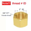 Joywayus 3/4" NPT Female Pipe Caps Outer Hex Thread Socket