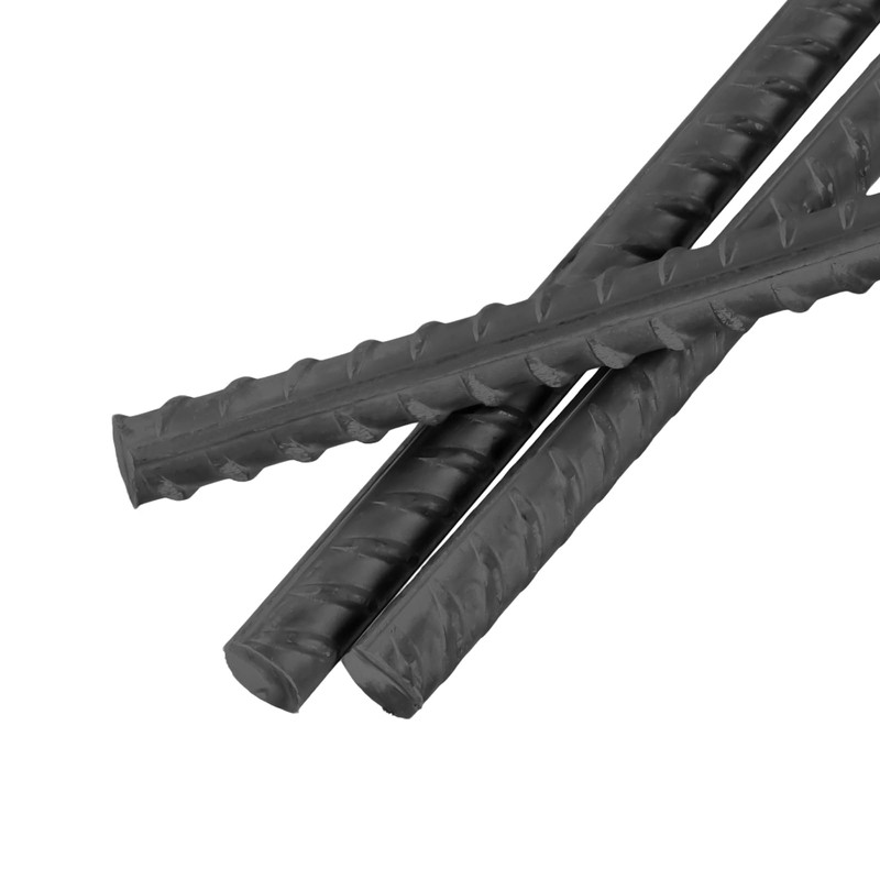 SHEUTSAN 30PCS 12 Inch Rebar Stakes, Black Round Rebar Ground