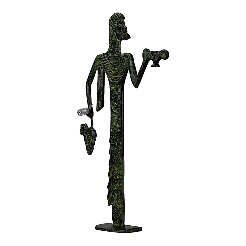 Dionysus Bacchus Greek God of Wine Real Bronze Metal Art