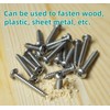 M3*14 Phillips Pan Head Wood Screws 304 Stainless Steel Self-Tapping
