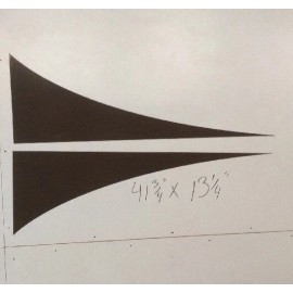 Coleman 2016 COLEMAN LIGHT SERIES DC 21 RV DECALS 41.75X13.25" RV BROWN BULLET STRIPES