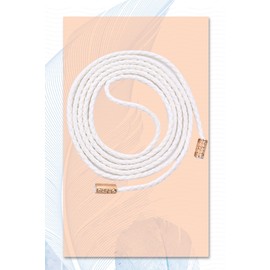 TeeYee Women PU Leather Knitted Waist String Belt/Rope/Chain Long Boho Wrap Belt Skinny (one size, white)