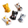 Aimall 5 PCS Lucid Cat Ceramic Chopstick Holder, Durable Everyday