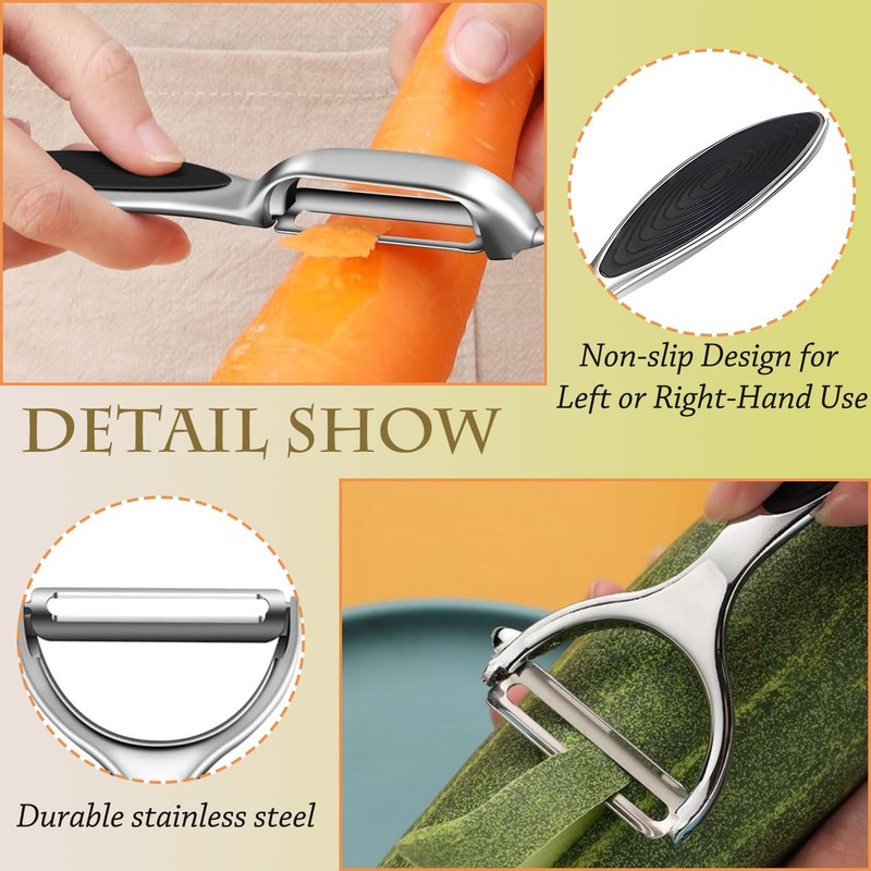 Denipry Vegetable Peeler for Kitchen, Fruit Potato Carrot Apple Peeler,Y