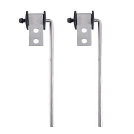 2 Pack Exhaust Hanger rod Stainless Steel 90 Degree Bent 3/8 x 10 inchs Long Universal Exhaust Bracket Hanger Weld on