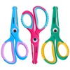 SLEMOON Kids Scissors 5.5 Inch,Blunt Tip Toddler Safety Scissors,3 Pack