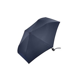 ESPRIT Pocket Umbrella in Black with Logo Print, Sailor Blue