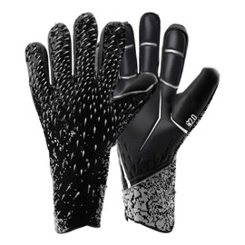 zezelife Guantes de Fútbol, Guantes de Portero Profesionales y Transpirables con Protectores de Dedos para Niños Jóvenes y Adultos (6 Size)