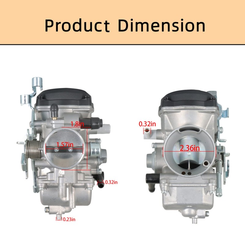 waltyotur Motorcycle Carburetor Replacement for KLR650 1987-2007 Carb 15001-1327