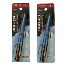 Rimmel London Pack of 2 Wonder Swipe 2-in-1 Liner to Shadow, Don't Be Shook # 011