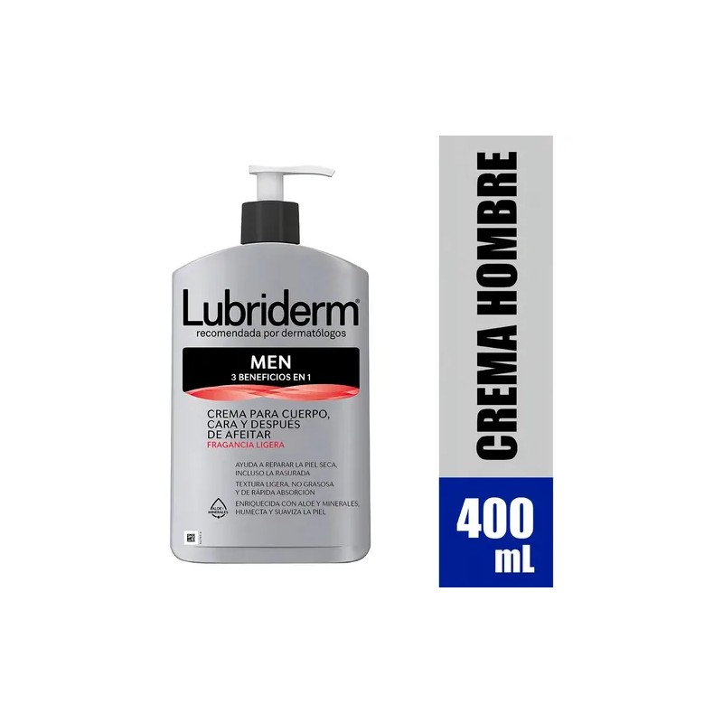 Crema Corporal Men 400 ml Lubriderm