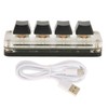 Programmable Keypad USB 4 Keys Mini Portable Mechanical Keyboard HID