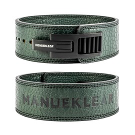 MANUEKLEAR Lifting Belt Lever for Men Women, 10mm Quick Locking Lever Belt Weightlifting with Adjustable Buckle, Lever Weight Lifting Belt for Powerlifting & Deadlifts