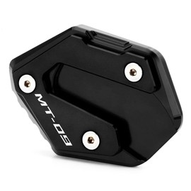 Mokiton Motorcycle Side Stand Extension Kickstand Plate Compatible With YAMAHA MT-09 / SP 2015-2021 2022 2023 2024 2025 | Foot Pad Support MT09 MT 09 Accessories (black)