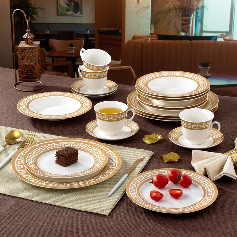 Joseph Sedgh Collection 20-Piece Bone China Dinnerware Set, Service for