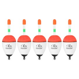 PATIKIL 5pcs 0.9oz Fishing Bobbers EVA Fishing Bobbers Saltwater Freshwater Fishing White