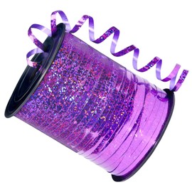 500 Yards Dark Purple Ribbon for Gift Wrapping - 5mm Shiny Curling Ribbon for Balloons and Bows - Florist, Wedding, Birthday, Christmas Party Decorations