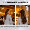 8 Pcs Flat Hair Clips for Women - Large Matte
