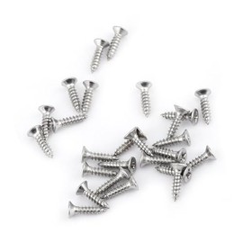 200 Uds M3 Acero Inoxidable SS304 Tornillos Autorroscantes Pan Flat Truss Head Sujetadores Kit de Accesorios de Carpintería para Reparación del Hogar (Tornillos autorroscantes de
