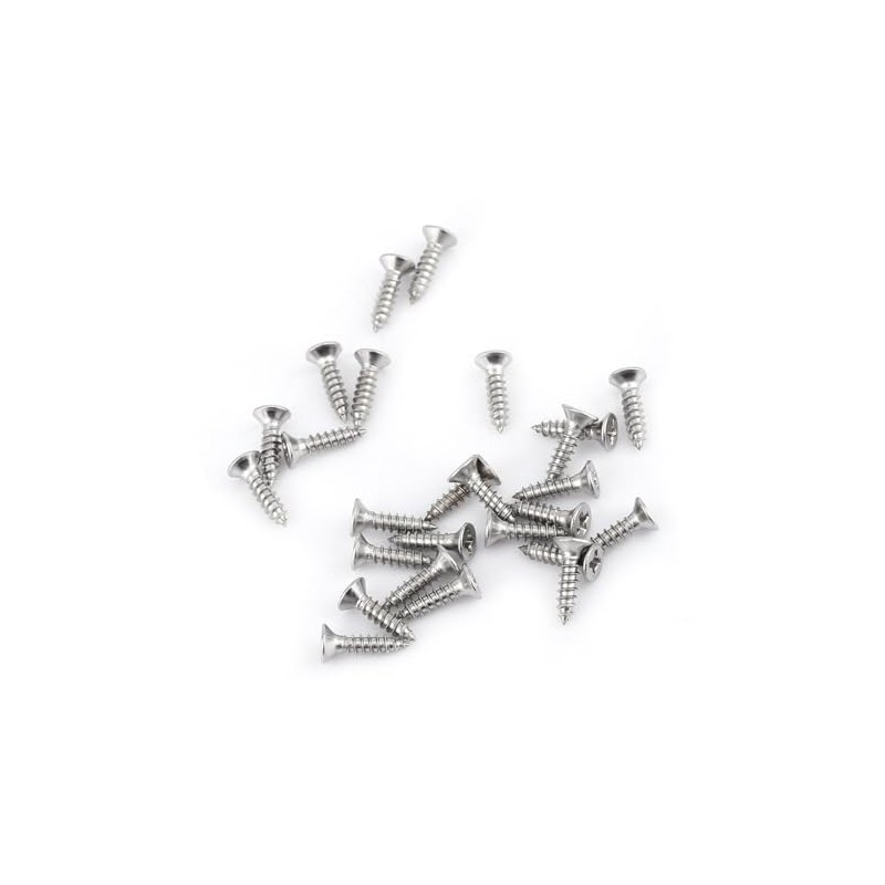 200 Uds M3 Acero Inoxidable SS304 Tornillos Autorroscantes Pan Flat