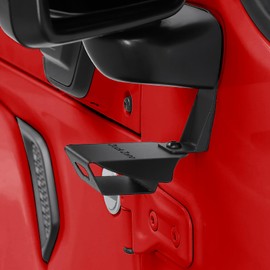 JOYTUTUS Duck Landing Pad Compatible with Wrangler JK JL Gladiator JT, 2007-2025 Wrangler Duck Zone Mirror Mount with Bottle Opener，Place Duck Here Holder