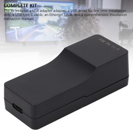 USB Ethernet Network Adapter, Seamless Connection Ethernet Port for JB Gaming Tool Kit, USB Dongle Adapter with Type C Cable for FW 11.0 System