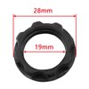 E-outstanding E12 Light Socket Ring 4PCS 3/4 Inch I.D Black