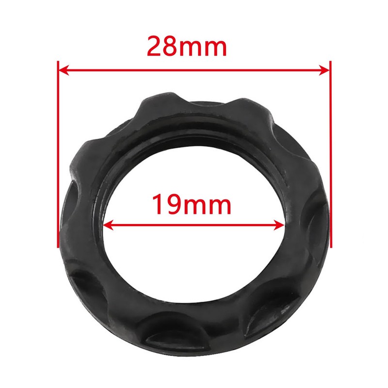 E-outstanding E12 Light Socket Ring 4PCS 3/4 Inch I.D Black