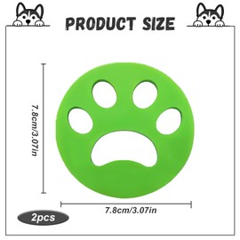 2pcs Pet Hair Remover,Pet Hair Remover for Washing Machine,Dog Hair Remover,Cat Hair Remover,Reusable Dogs and Cats Hair Catcher for Laundry Washing Machine