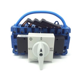 Kraus&Naimer KG20A T904 VE2 +F437 Switch 4-Pin 25A with Position Mains 0 Emergency Power Snap Mounting Load Switch