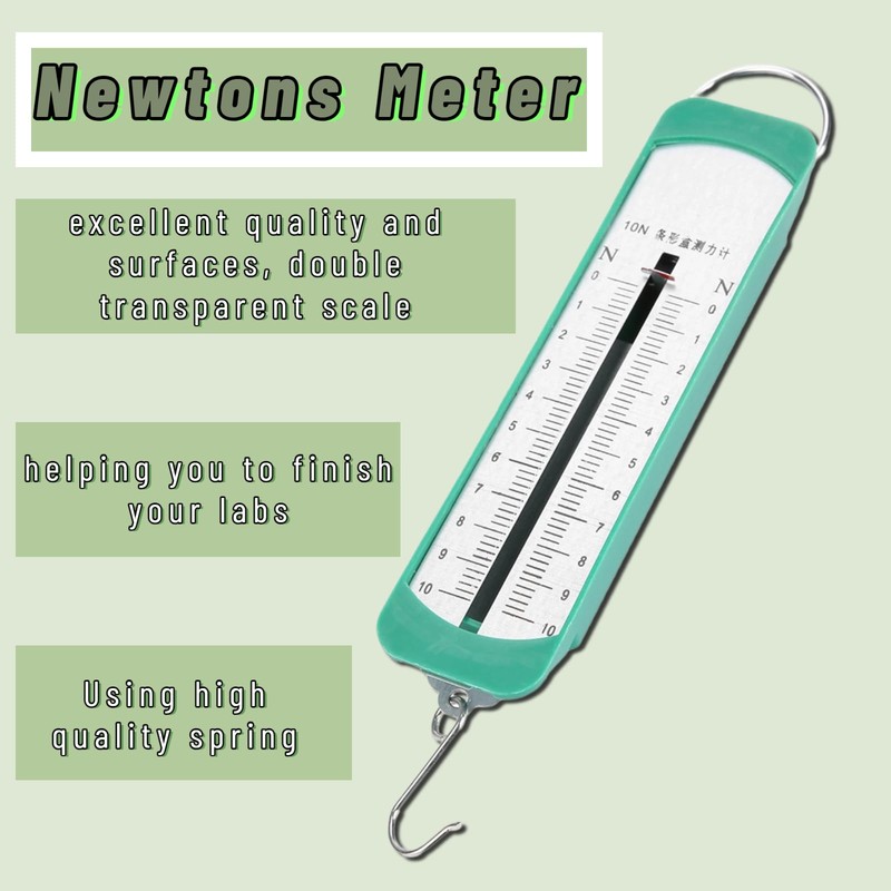Dynamometer Newtons Force Meter Spring Scale, 10N Newtons Meter Spring