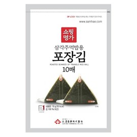 Kaneyama Seaweed Wrappers for Triangular "Onigiri" Rice Ball (10 Sheets Refill)