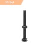 sourcing map M6x65mm Square Neck Carriage Bolts with Nuts &