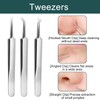 Kzouenzu Pimple Tool Set [8 Pieces], Pimple Squeezing Tool, High-Quality