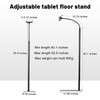 HOLD UP Sturdy Base Lazy Mobile/Tablet Holder Height-Adjustable Stand with
