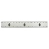 'Single Pine Cone ' 30cm (12 Inch) White Plastic Ruler