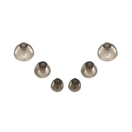 Hearing Aid Domes Smoky Gray Tips Ear Pieces Comfortable for Open Fit BTE Sound Amplifier PSAP Kit Invisible, except for RIC 5+8+10mm(Mixed * 6)