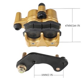 Front Brake Calipers 51mm Twin Piston Hydraulic Cylinder Caliper For Chinese 50cc-125cc ATV Quad Pit Pro Dirt Bike Go kart Apollo 140cc z40