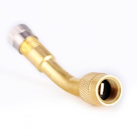 Qiilu 1x 135 Degree Angle Tyre Valve Extension Adaptor Motor Bike Car Truck Auto
