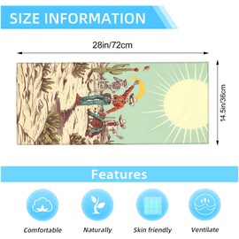 coedoaes Gothic Hand Towels 2PCS Decor Handtowel,Goth Kitchen Dish Towel Set,Soft Absorbent,Polyester,14.5" X 28",Daily Decoration,for Bathroom Bath Spa (Retro Cactus Skull)