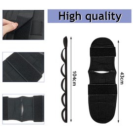 Stretching Strap Stretch Band Fascia Straightener Yoga Stretch Ring Stretching Band Yoga Straps Fascia Stretcher Painless Legs Band for Yoga Physiotherapy Rehabilitation Training (Black)