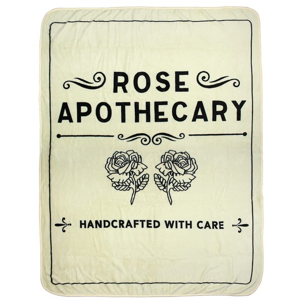 CultureFly Schitt's Creek Rose Apothecary Super Plush Fleece Throw Blanket,