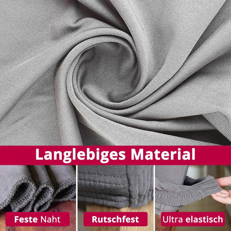 DecoHomeTextil Universal Stretch Plain Chair Cover, Chair Cover, Covers