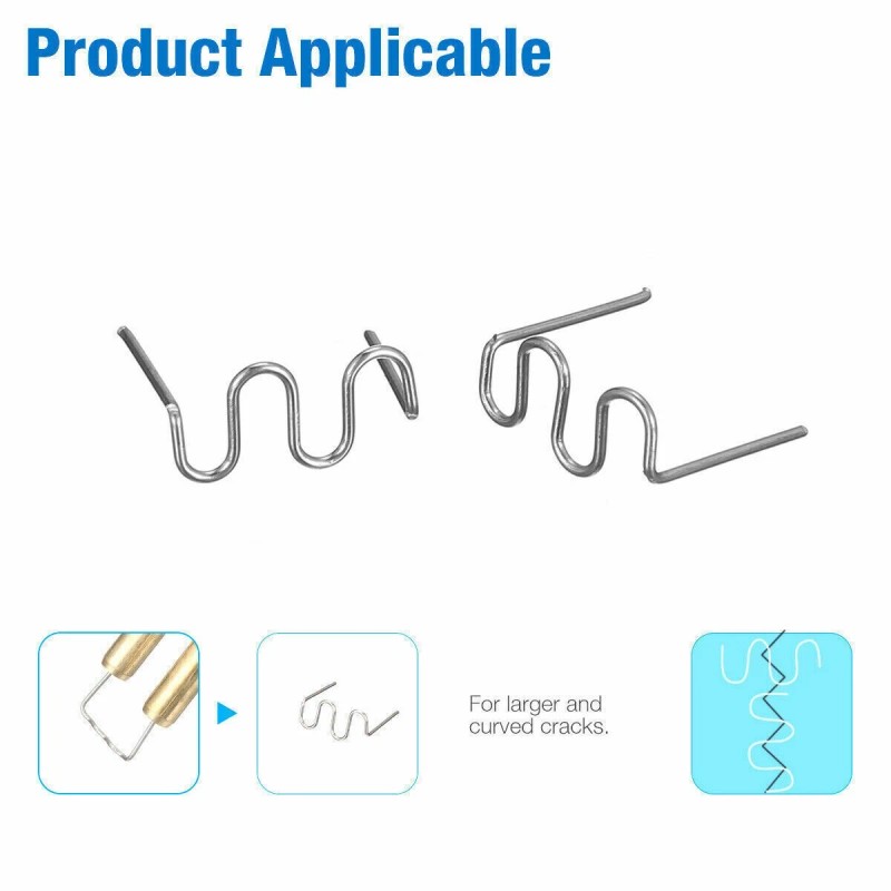 Gearzaar 1000Pcs 0.8mm Hot Stapler Staples Repair Kit For Plastic