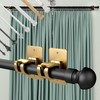 4 Pieces Self Adhesive Curtain Rod Bracket Universal Plastic Curtain