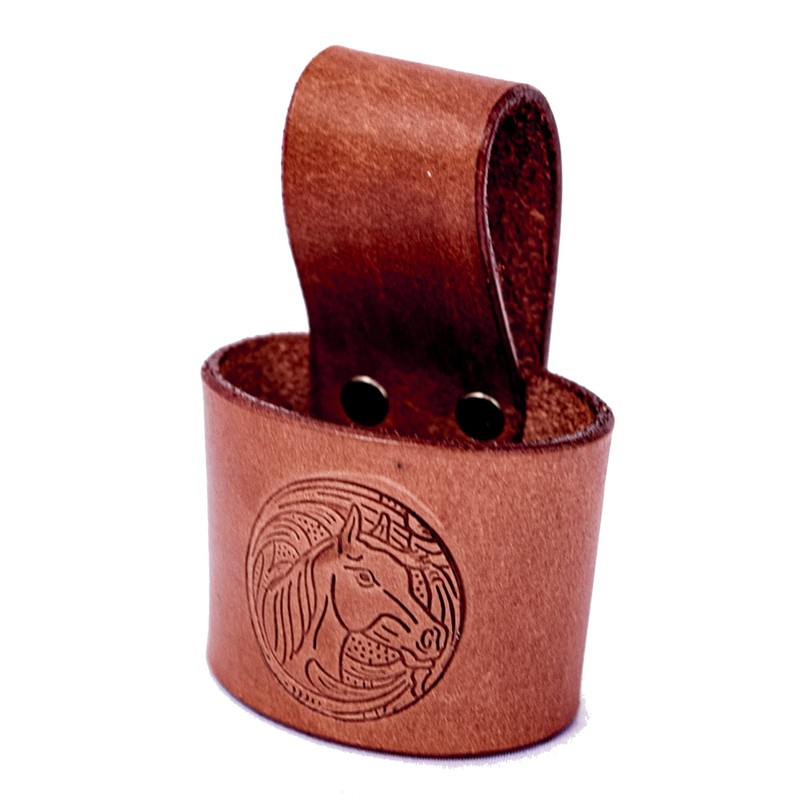 Hulara Full Grain Leather Hammer Holder for Tool Belt, Tool
